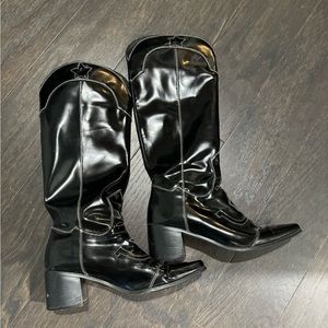 Patent Star Cowboy Boots size 7